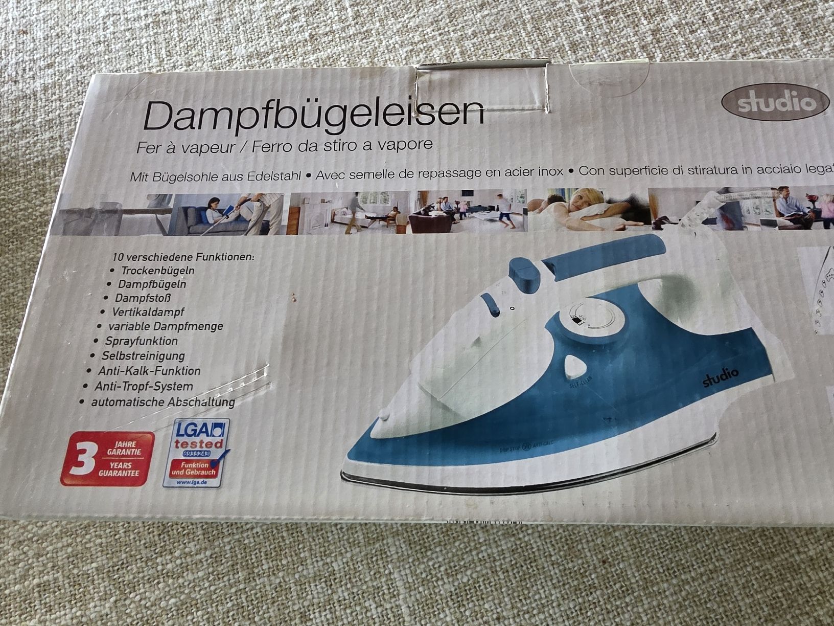 Ferri da stiro: Studio Dampfbügeleisen, blue, in original packaging – Nuovo e nell'imballaggio originale da Hinwil venduto da Ehretstock8 2