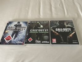 3x Call of Duty PS3 Spiele Sammlerzustand