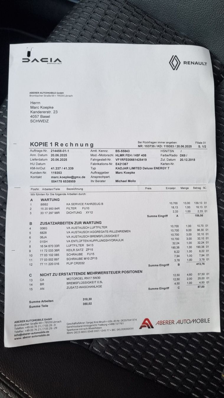Renault Automobili: Renault Kadjar 130 TCe, Business – Usato da Basel venduto da brazo_brazo 8