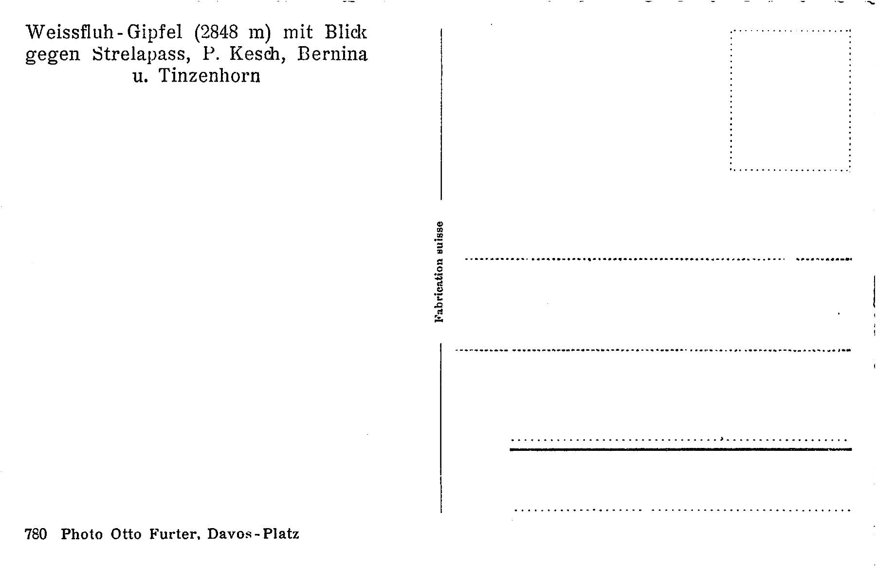 Cartoline postali: 2x Davos Weissfluh – Usato da Ottikon b.Kemptth. venduto da Neptun1974 3