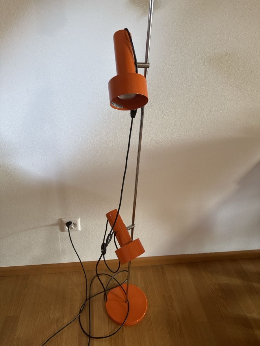 Lampen: Stralux Vintage Stehlampe orange – Gebraucht aus Basel von Joshy03