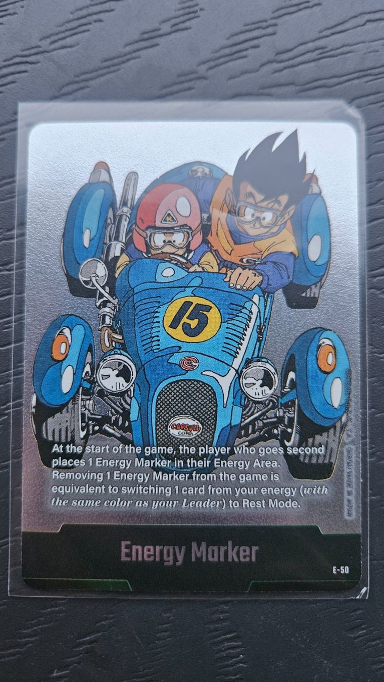 Bandai Sammelbilder & Trading cards: DB Fusion World Energy Marker E-50 Silver EN – Gebraucht aus Stetten AG von Kiosk56