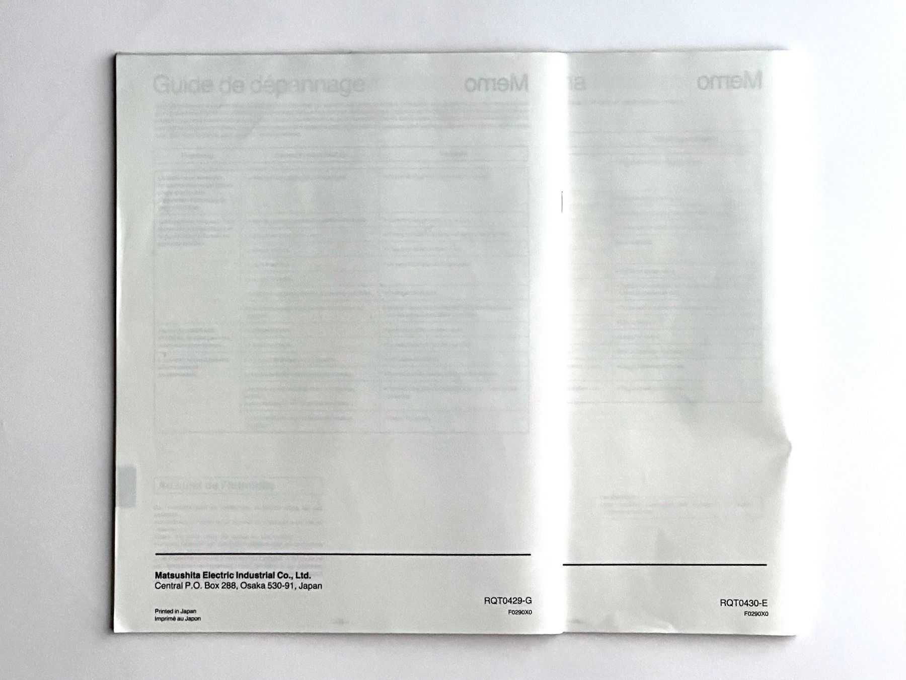 Documents: Bedienungsanleitung – Technics SL-P470 – D'occasion à Zürich par arnq 1