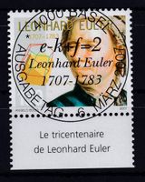 2007, 300.GEBURTSTAG VON LEONARD EULER, ET-VOLLSTEMPEL