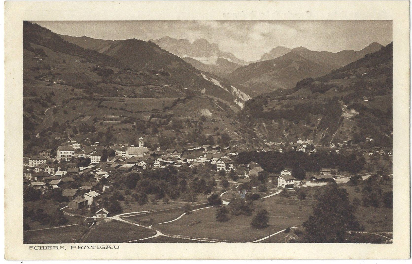Cartoline postali: SCHIERS,  PRÄTIGAU – Usato da Bütschwil venduto da Jackson1A