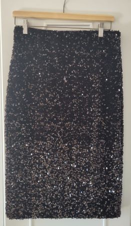 Jupe à paillettes noires Mads Nørgaard