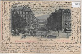 Souvenir de Geneve - Rue du Montblanc - animee
