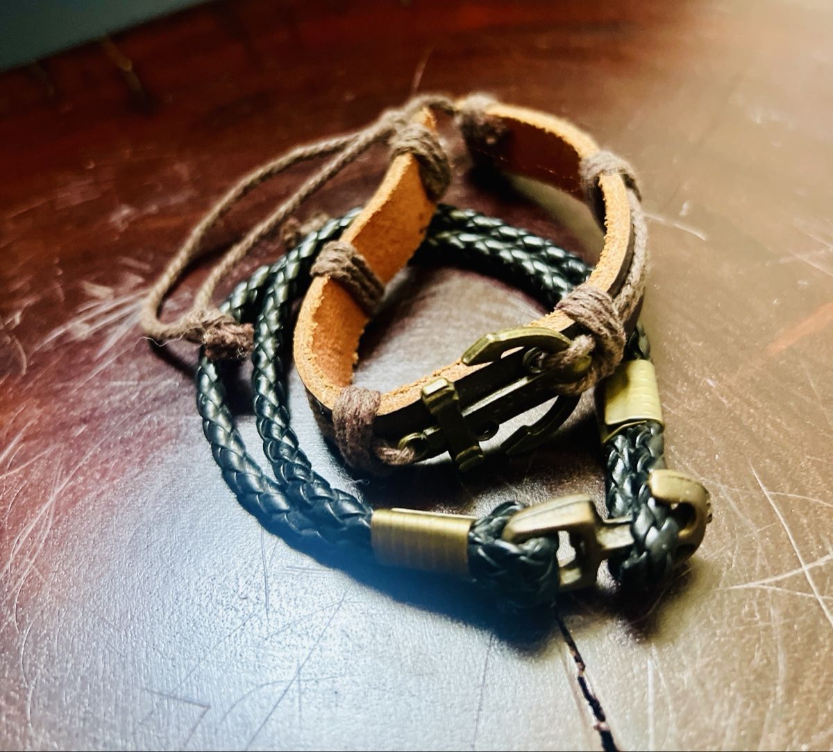 Bracelets: Armbänder Kunstleder – Neuf (Voir description) à Stadel par 13E 1