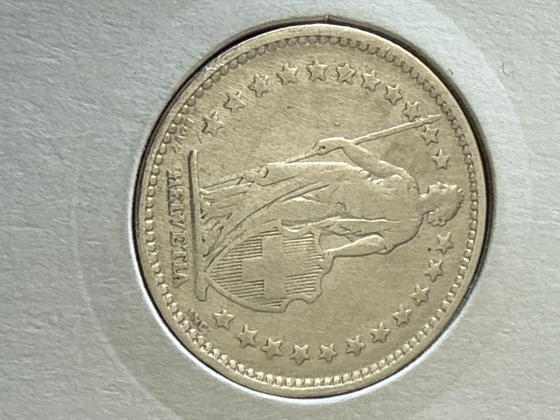 Tutti le monete: Swiss 2 francs 1906 Silver Coin – Usato da Pully venduto da ta571 2