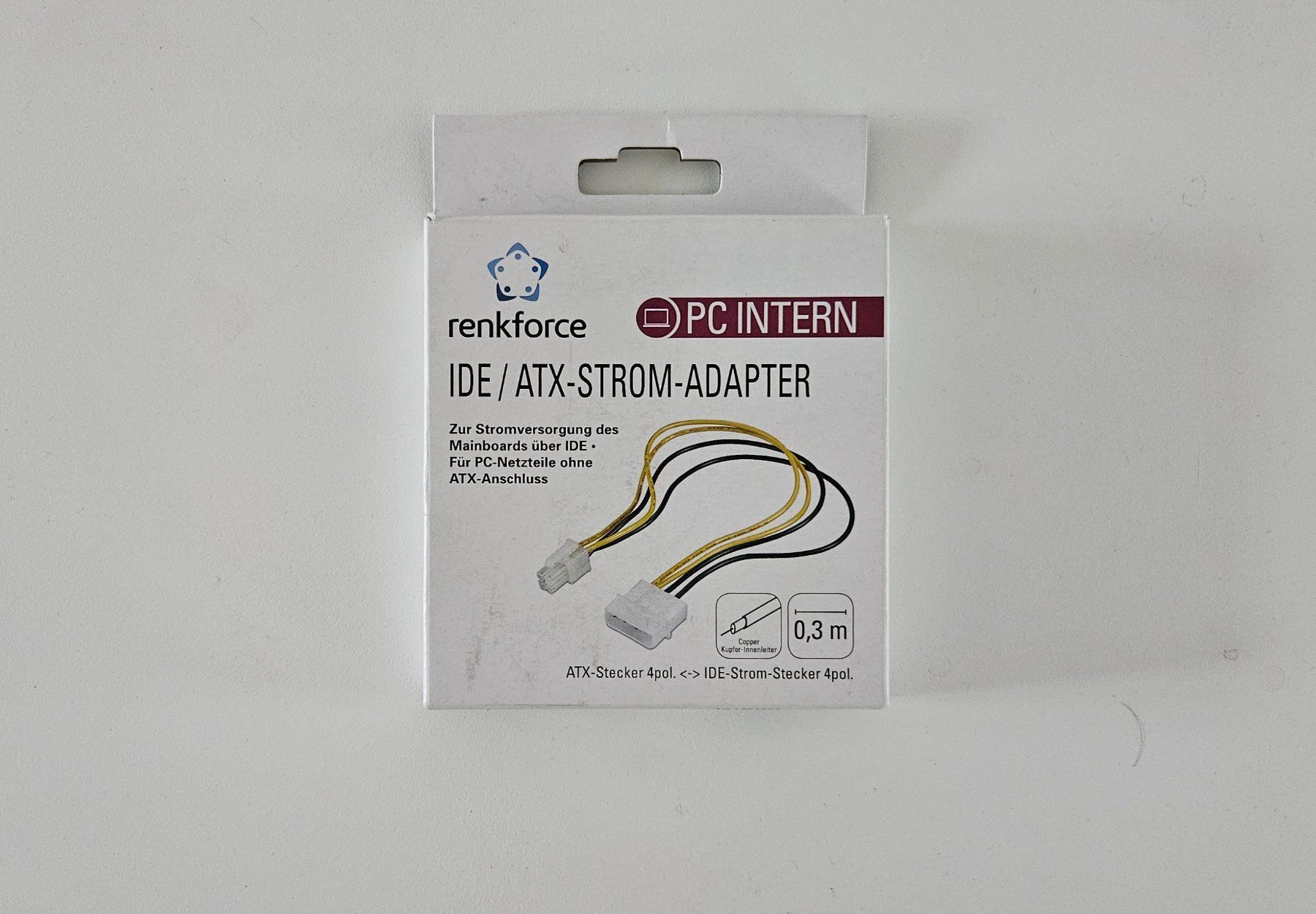 Renkforce Laufwerke & Adapter: IDE / ATX Stromadapter für alte PC-Netzteile – Neu und originalverpackt aus Baar von Bigs1