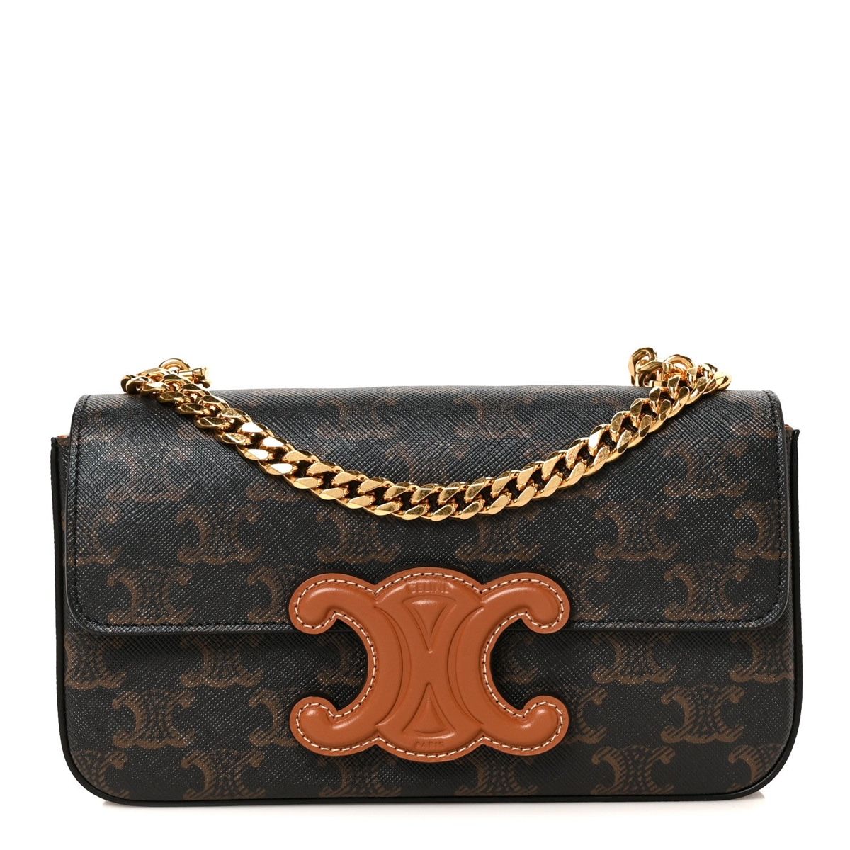 Celine Sacs femmes: Celine Triomphe Canvas Chain Shoulder Bag Tan  – D'occasion à Dübendorf par Pink.Blue