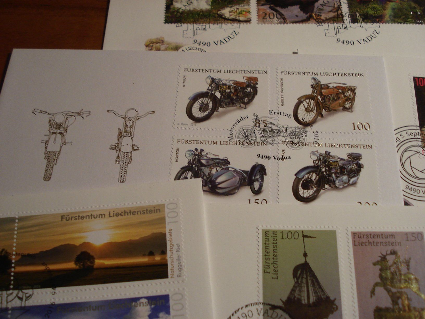 Tous les timbres: Liechtenstein Set FDC 2016, 14 Belege – D'occasion à Niederwil AG par morostahu 2