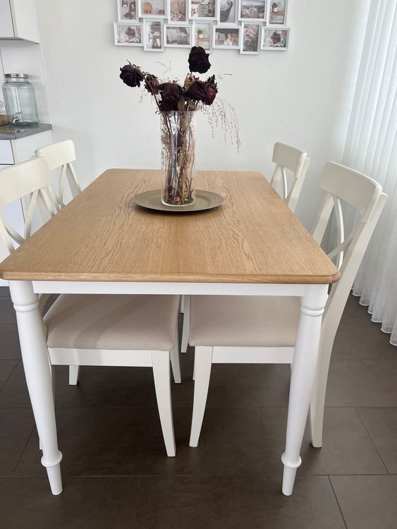 Esstisch mit 4 Stühlen von Ikea Kaufen auf Ricardo