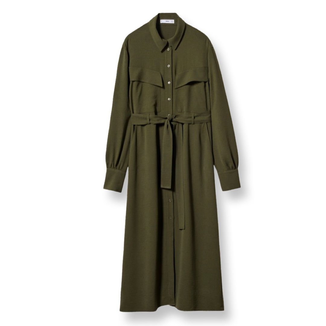 Mango Vestiti: MANGO Hemdkleid mit Gürtel - neu - – Nuovo (secondo la descrizione) da Jona venduto da vanessasupermarket20 4
