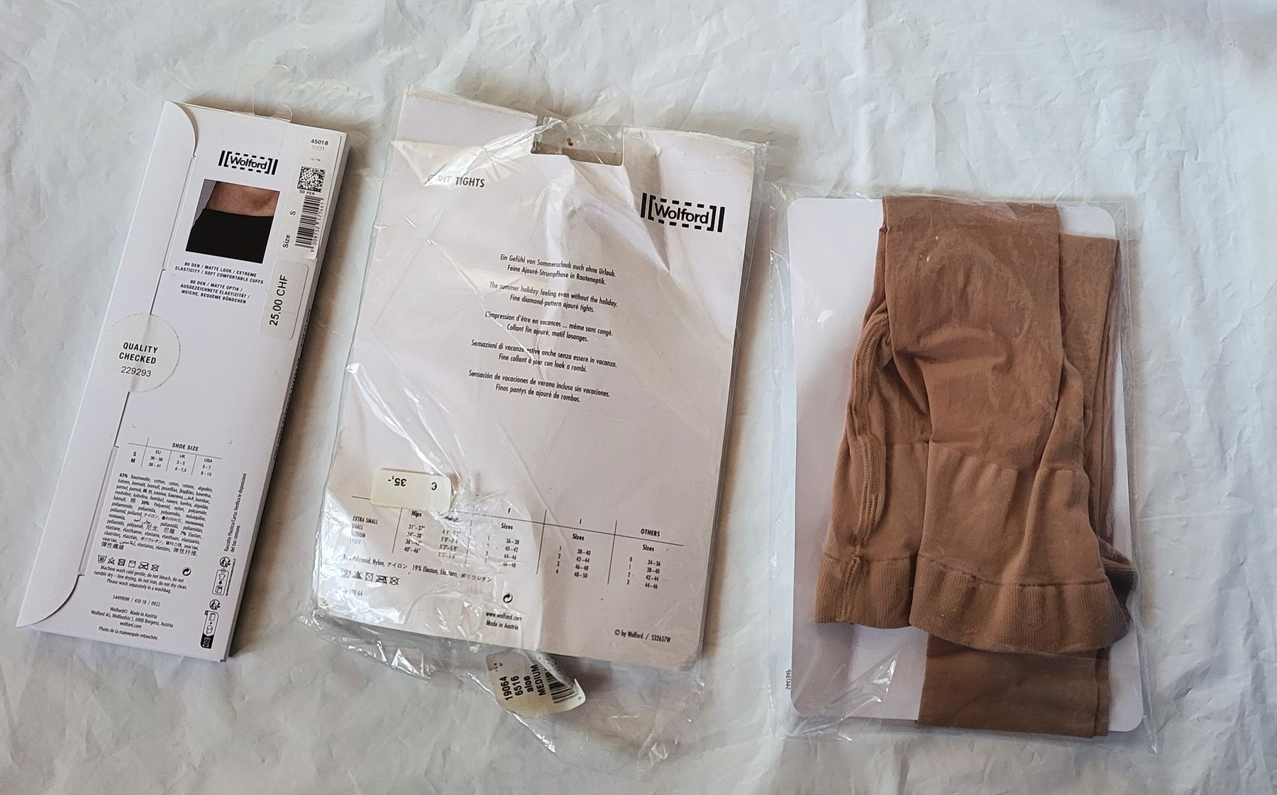 Wolford Calze & Collant: 2Wolford collants neufs, et 1 stockette taille S/M – Nuovo (secondo la descrizione) da Niedergösgen venduto da Eva2410 1