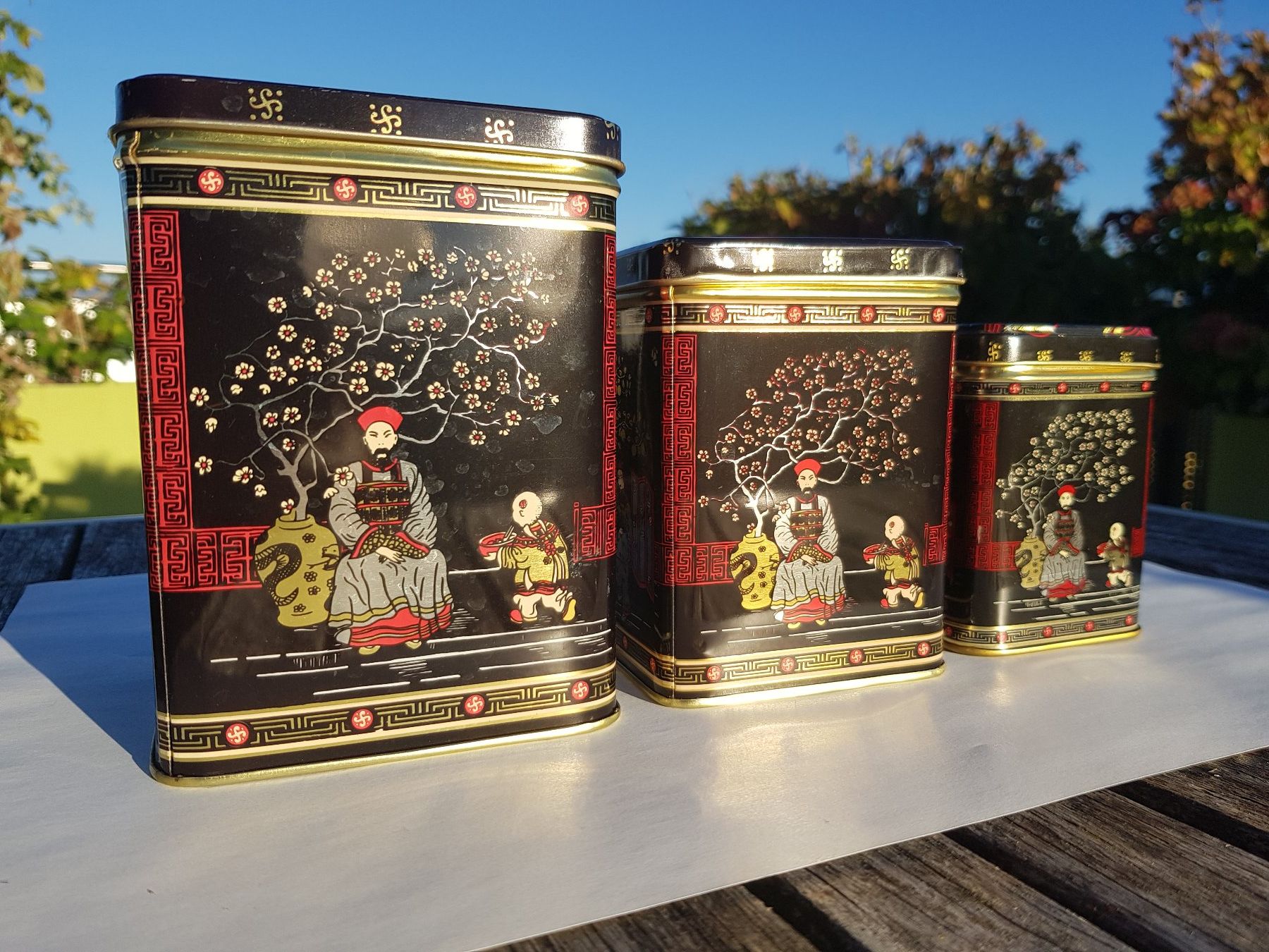 Alle Dekorationen: Blechbüchsen mit chinesischen Motiven – Gebraucht aus Jona von dampfnuggi 2