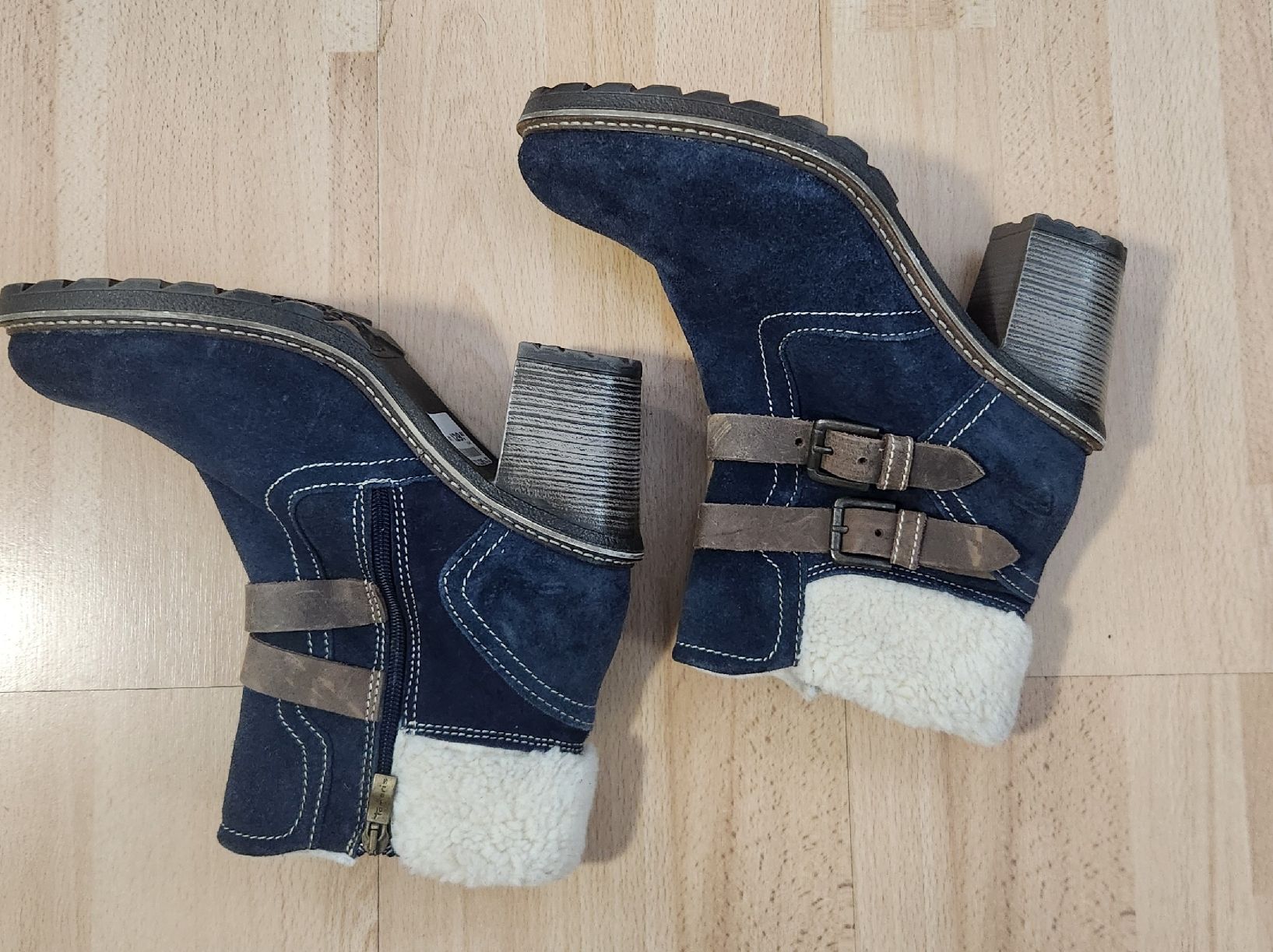 Tamaris Damenschuhe: Bottines Daim  Tamaris bleu fourrées taille 41  – Gebraucht aus Niedergösgen von Eva2410 3