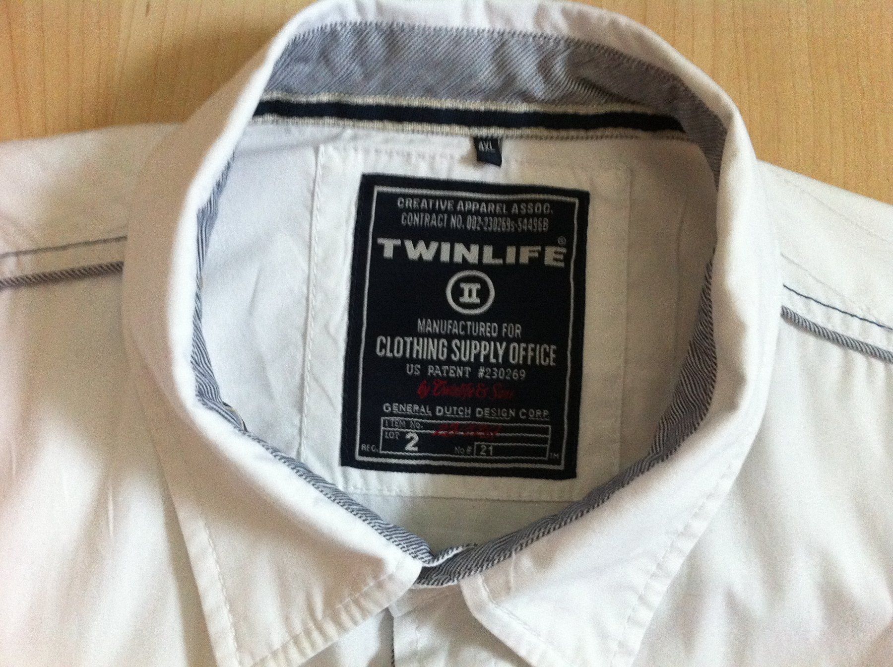 Camicie: Herrenhemd Gr. 4XL, Marke TWINLIFE – Usato da Brunnen venduto da Artemis53 1