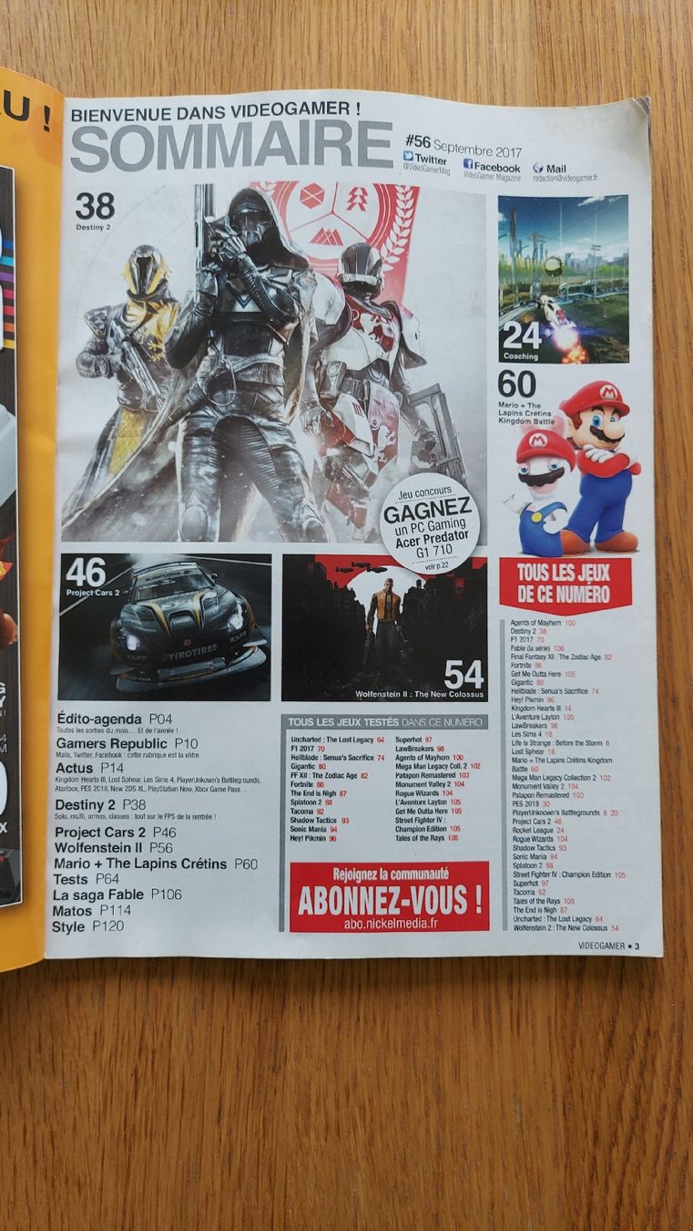 Giochi: Video Gamer #56 - Destiny 2, Wolfenstein 2 et bien plus – Usato da Matran venduto da Swiss_Stuff_Store 1