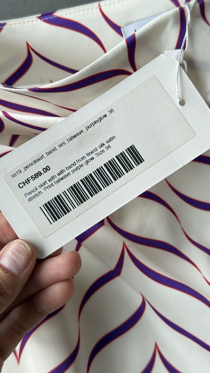 Gonne: Mourjjan Silk Skirt, Size 36, Purple Wave Pattern New – Nuovo (secondo la descrizione) da Zürich venduto da xs_s_artikel 5