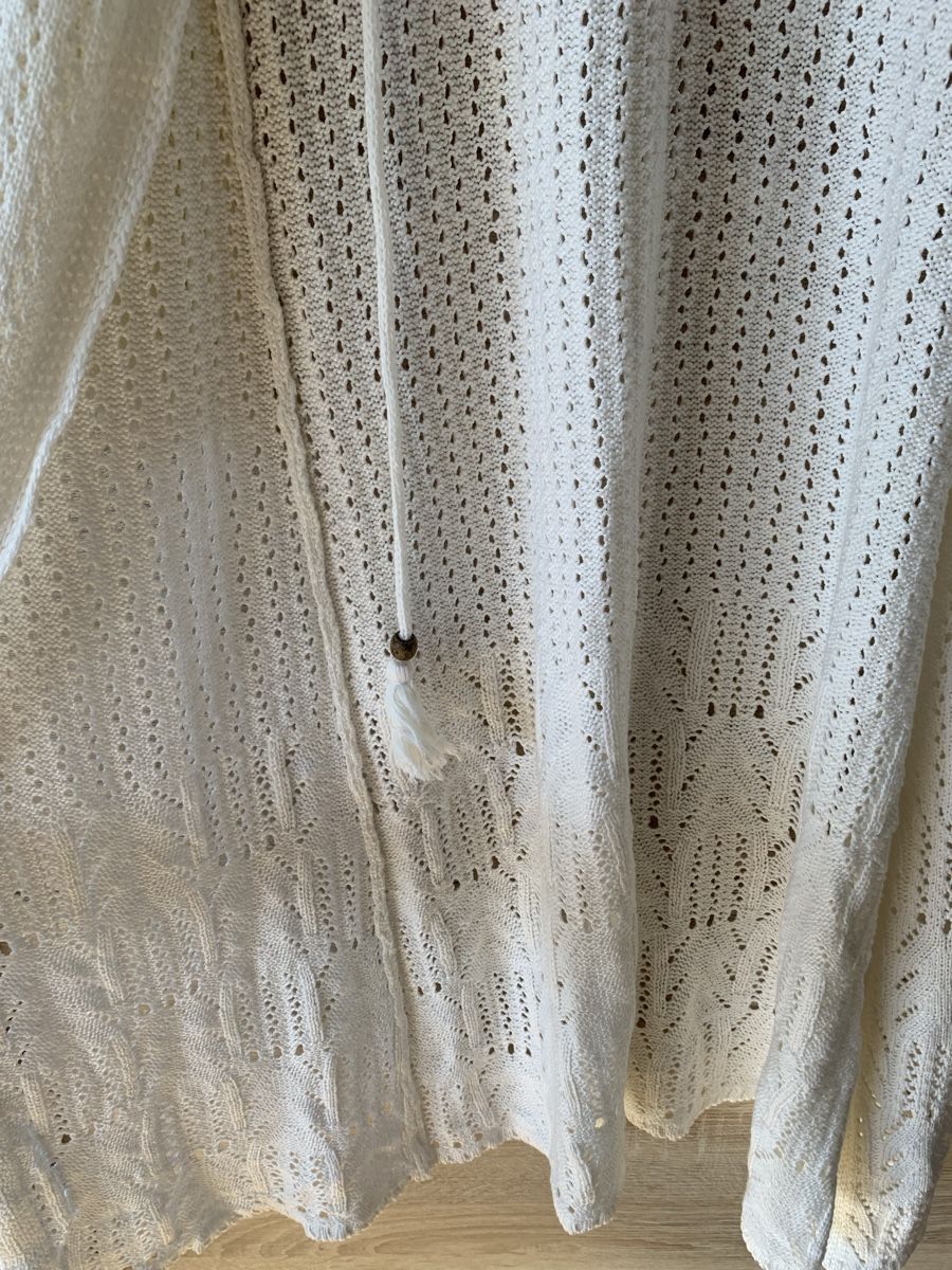 Zebra Gilet & Giacche senza maniche: Cardigan long blanc tricot – Nuovo (secondo la descrizione) da Montreux venduto da Izapeche811 1