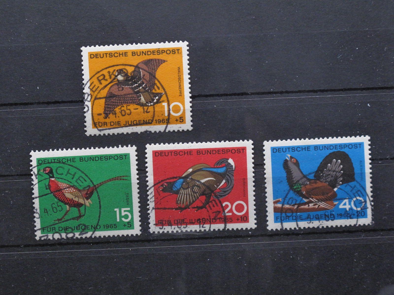 Tutti i francobolli: BRD 1965 Jagdbares Federwild gest. – Usato da Wil SG venduto da fva01