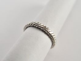 Kordelring aus Silber 925