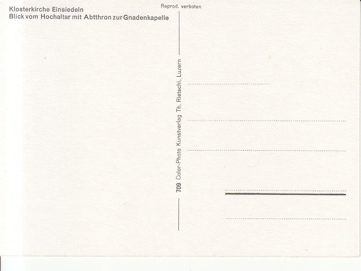 Ansichtskarten: Einsiedeln ca. 1980 – Gebraucht aus Bürglen TG von StampGraf 1
