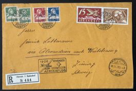 Schweizer Afrikaflug 1926 – R-Brief Zürich–Alexandria