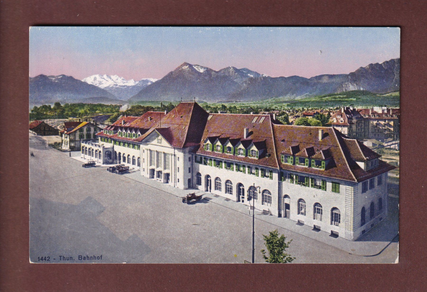 Cartoline postali: THUN - Bahnhof – Usato da Pully venduto da nicecards