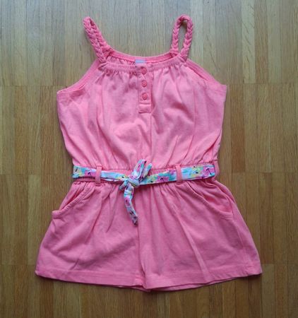 🌿🌸 Sommer-Jumpsuit, Gr. 110/116 (4-6 Jahre), rosa