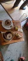 Petroleumlampe und Signalscheiben eingefasst
