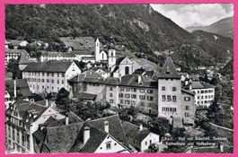 Chur Hof mit Bischöfl. Schloss Kathedrale und Hofkellerei