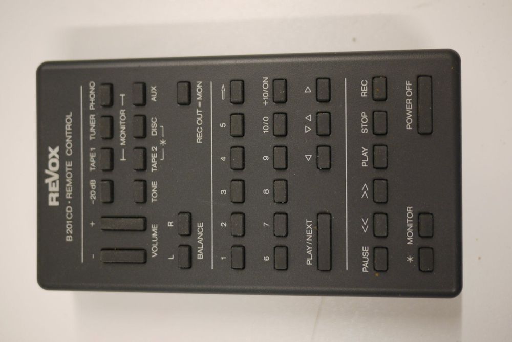 Revox H 8 remote control Télécommande Revox H8
