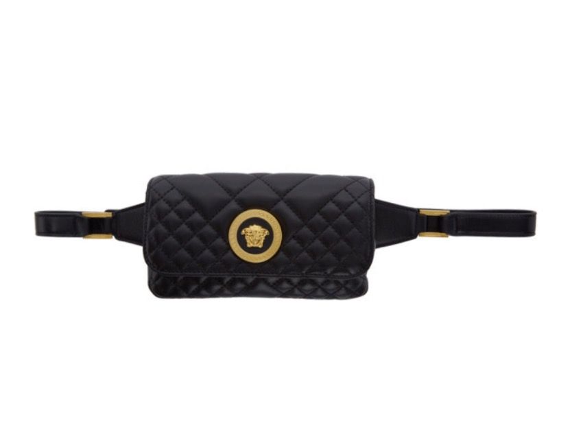 Versace Black Mini Quilted Medusa Icon Bum Bag Kaufen auf Ricardo