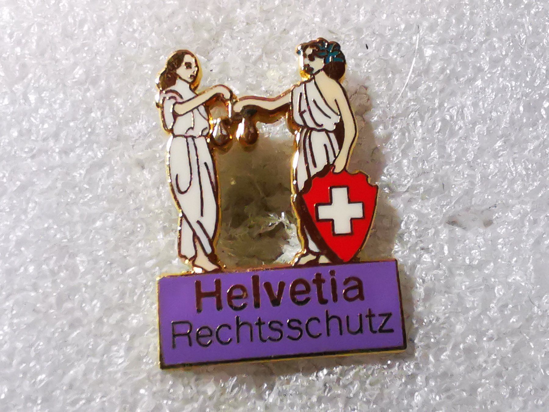 Placchette & Badge: Ansteckpin 129: Helvetia klein – Usato da Oppligen venduto da Pin-Fall-Shop