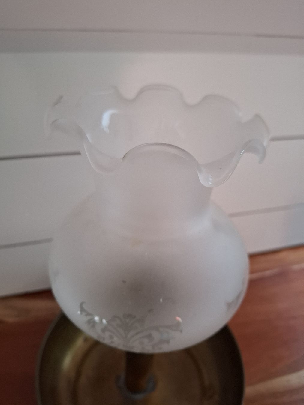 Portacandele: Antike Kerzenständer Messing Glas 1920er – Usato da Roggwil BE venduto da FCM1974 2