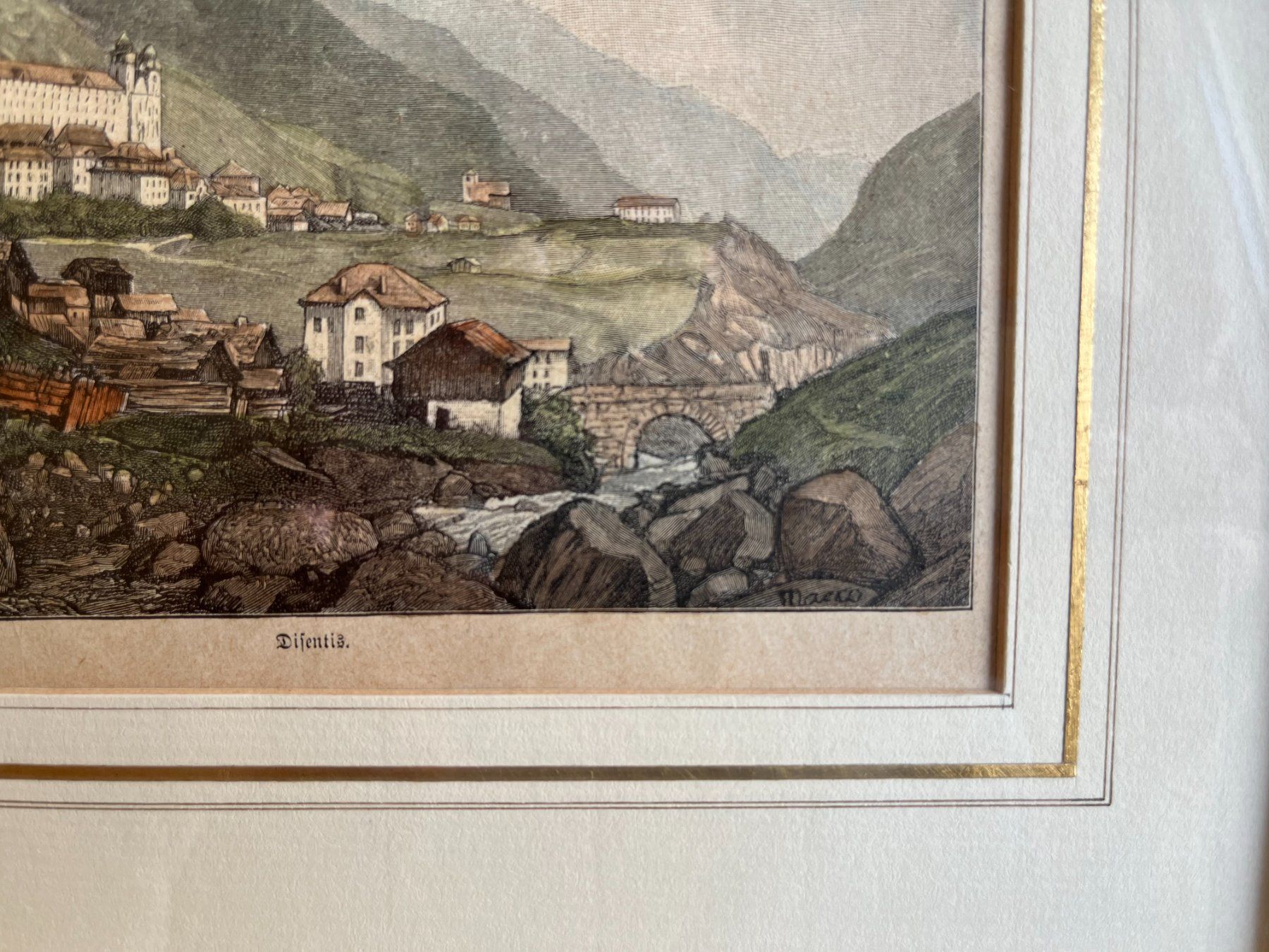 Incisioni: "DISENTIS" - Surselva/Graubünden – Nuovo (secondo la descrizione) da Schübelbach venduto da artandstyle 1