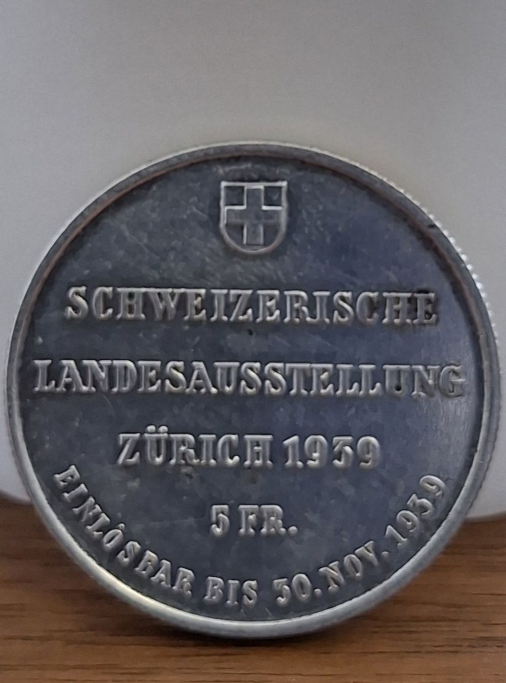 Tutti le monete: Schweizer 5 Franken Silber-Gedenktaler 1939 – Usato da Menziken venduto da unosilber