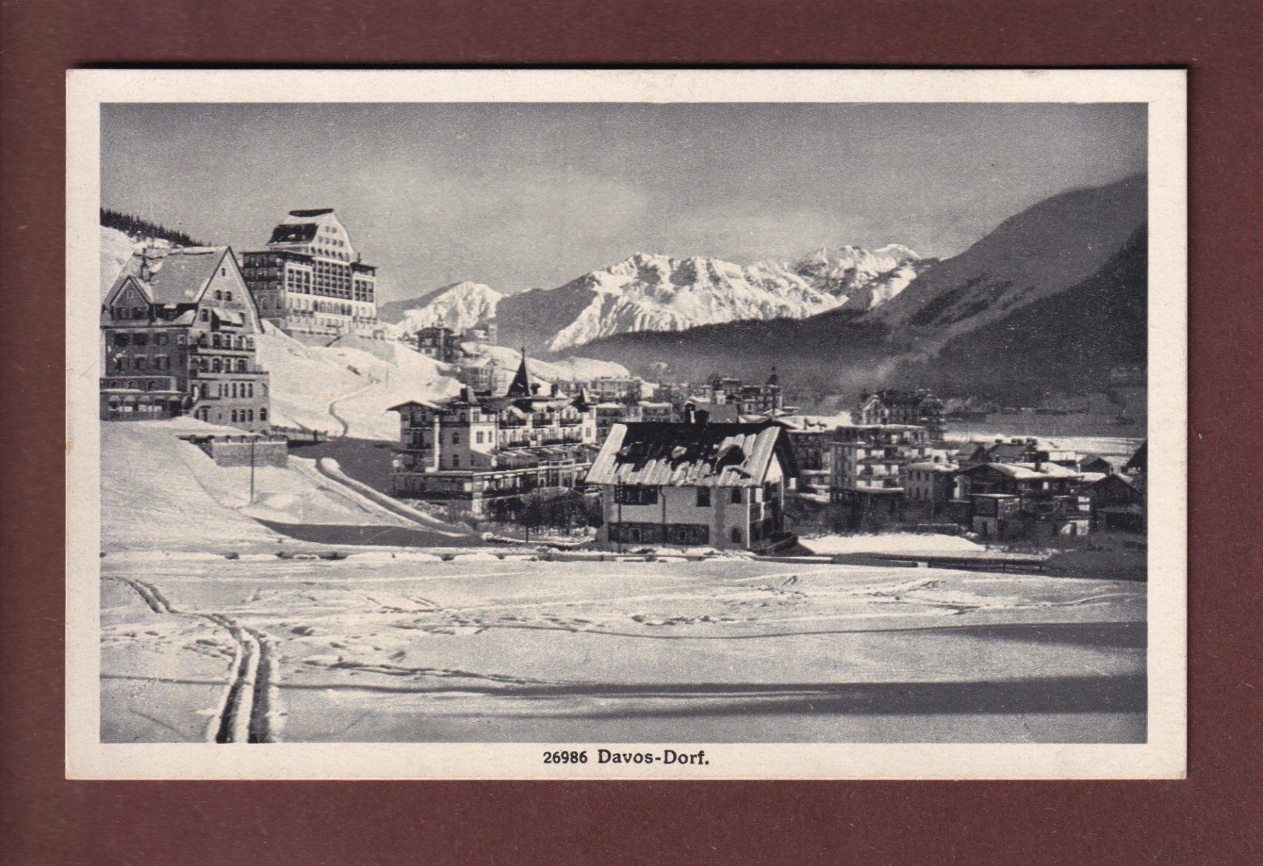 Cartoline postali: DAVOS-DORF - 1919 – Usato da Pully venduto da nicecards