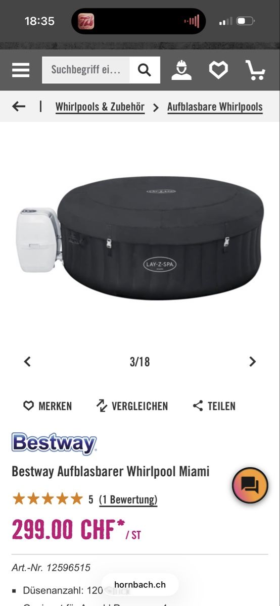 Whirlpool: Whirlpool Lay-Z-Spa – Gebraucht aus Hergiswil NW von Kylee 2
