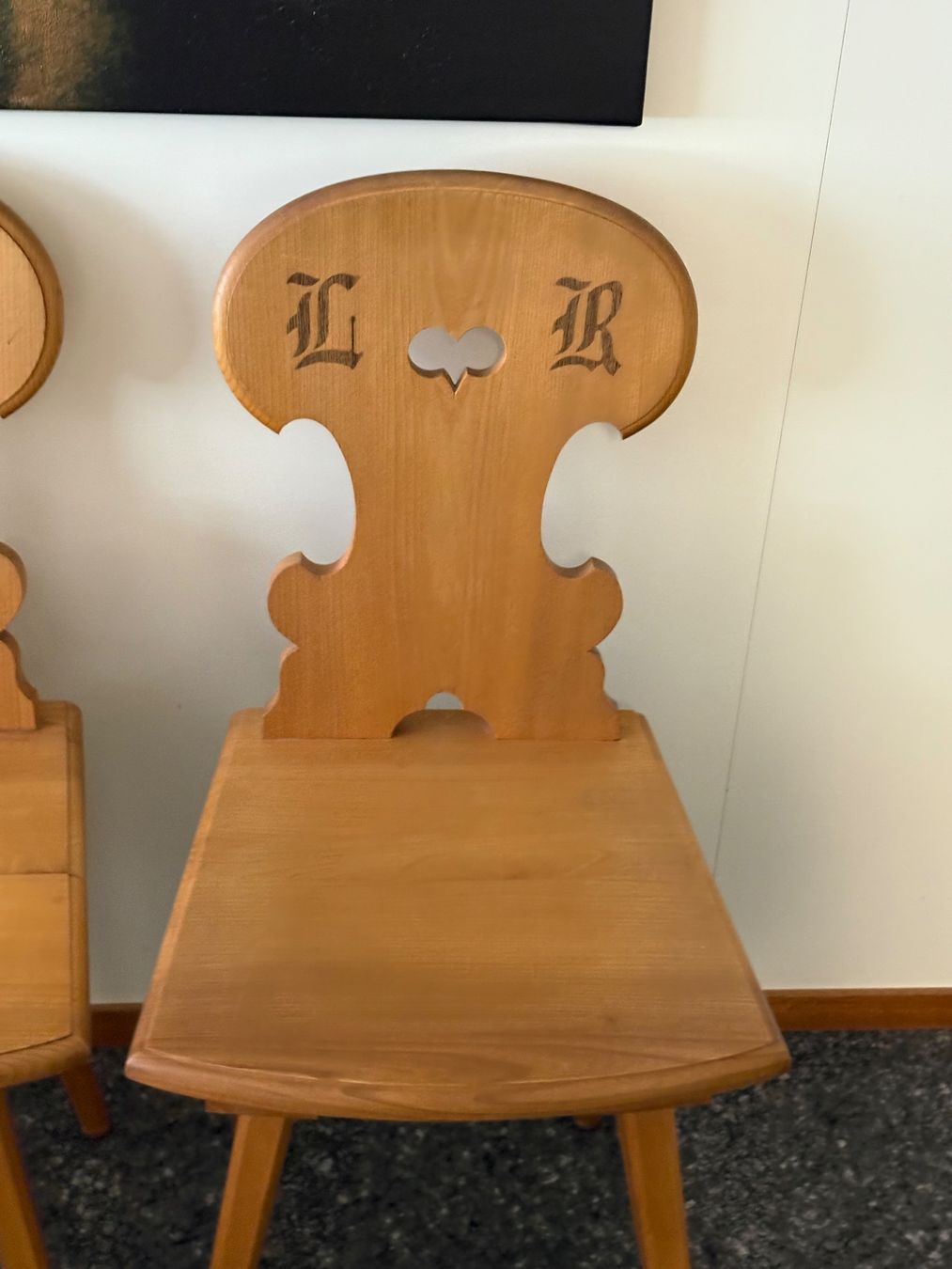 Xilografie: 2 Holzstühle – Usato da Bern venduto da manuschka86 2