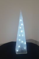 LED-Pyramide aus Acryl 45cm/20LED Farbe: warmweiss