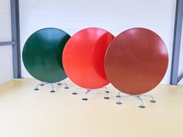 Atelier ALINEA Gartentisch rund 120cm | Rot | Neuwertig