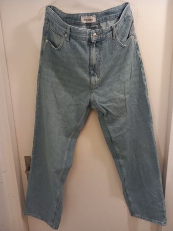 Pull&Bear Herren Baggy Jeans Hose hellblau Denim 36 XL wNeu