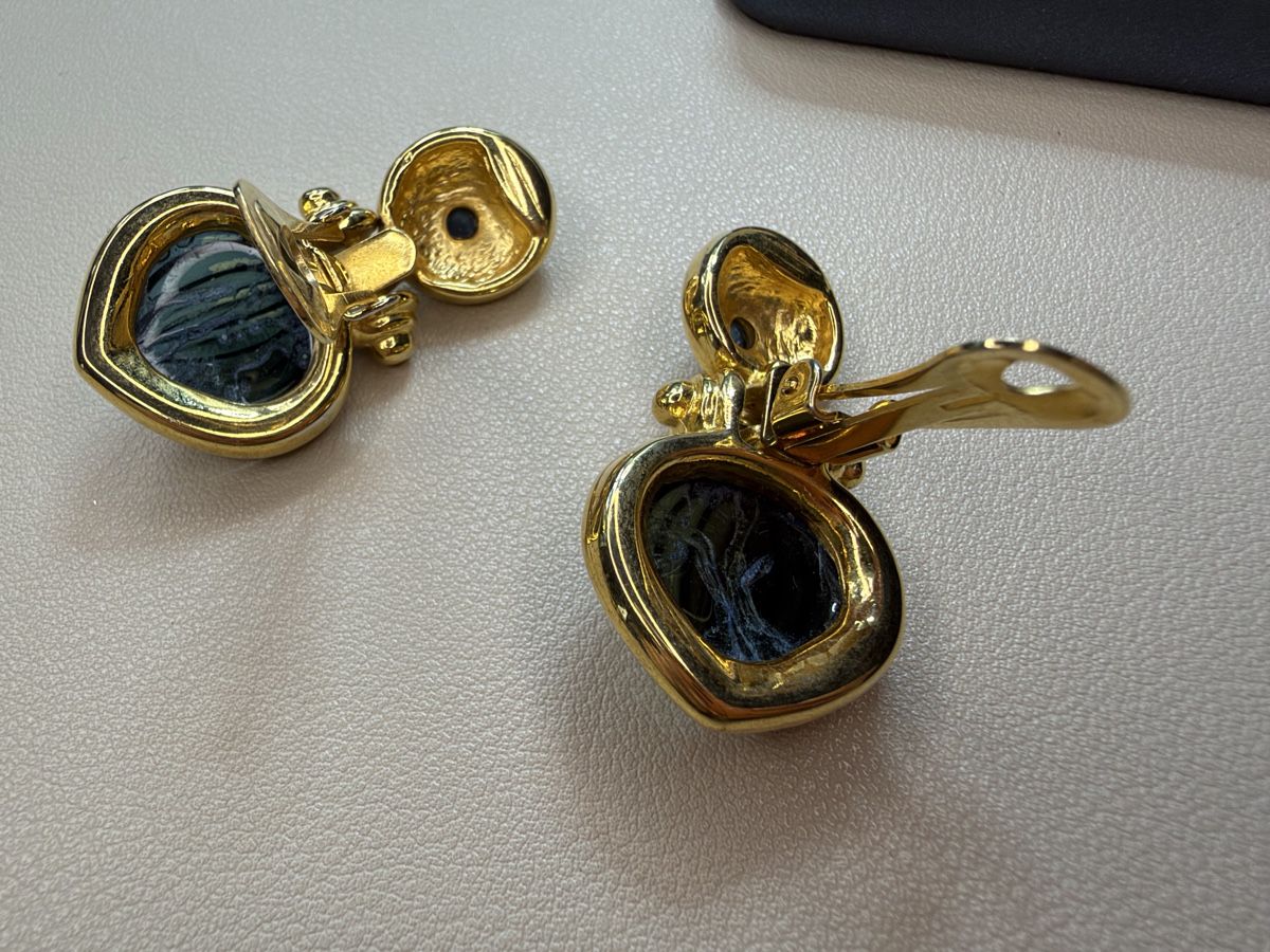Orecchini pendenti & Orecchini a lobo: Vintage Ohrringe Clips Luxus Modeschmuck – Usato da Lamone venduto da LaCantinaMagica 7