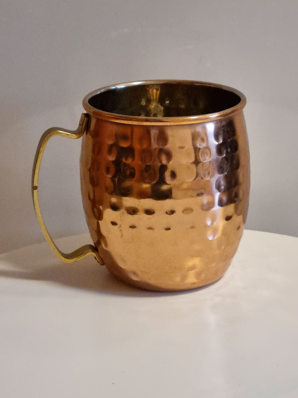 Tassen: Vintage Kupfer Becher Hammerschlag Messing Griff – Gebraucht aus Scharnachtal von devin03 1