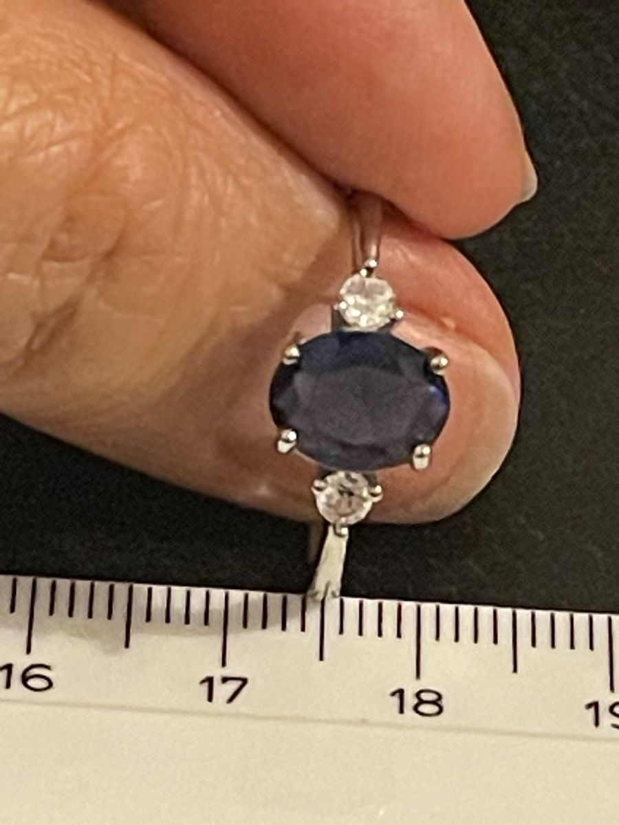 Anelli: Bague  bleue  ovale zirconium 58 neuve – Nuovo (secondo la descrizione) da Kloten venduto da Vermicelles 4