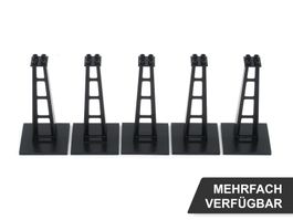 5x Lego Stütze Pfeiler Schwarz Eisenbahn Zug Monorail 2681