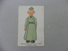 CH Humor Motiv Karte Miltär Rueblikarte Bären Katzen 1939